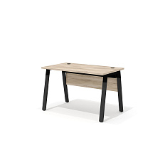 LM-4 + LF-4 Стол прямой на металлокаркасе Line дуб Кронберг