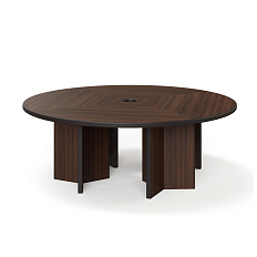 LEGNO D216  Стол конференц d=216x76 FORTE орех WA