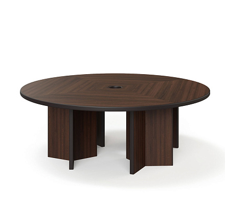 LEGNO D216  Стол конференц d=216x76 FORTE орех WA