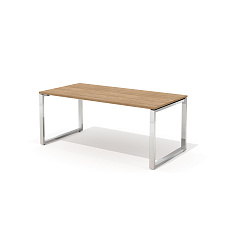 RD-180S Стол руководителя 180x90x75 Рио Директ / Rio Direct вяз швейцарский/металл полированная стал