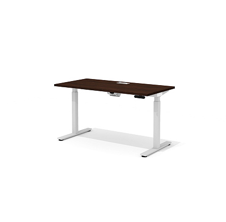 DD-70-3.1 + DD-1601-DD02 Прямой стол (подъёмный механизм) с люком Drive венге