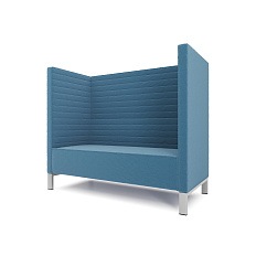 Руссо-2.2Т  Диван 2-мест. 158x73x134 см микрошенилл Lounge 21 море