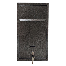 Альфа Люкс (серебро антик) Индивидуальный почтовый ящик 265x85x370 мм
