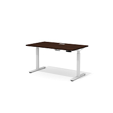 DD-80-3.1 + DD-1601-DD02 Прямой стол (подъёмный механизм) с люком Drive венге