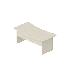 GL-110 Стол руководителя 180x97x75 Gamma-Lux дуб выбеленный ТР-208 /беж