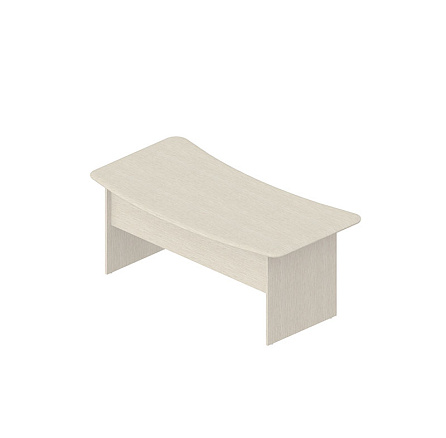 GL-110 Стол руководителя 180x97x75 Gamma-Lux дуб выбеленный ТР-208 /беж