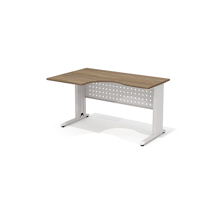 АМК-33L + ОА-01/1400 Эргономичный стол на металлокаркасе левый Агат Палдао