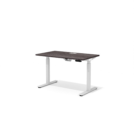 DD-70-4.1 + DD-1601-DD02 Прямой стол (подъёмный механизм) с люком Drive чёрный ясень