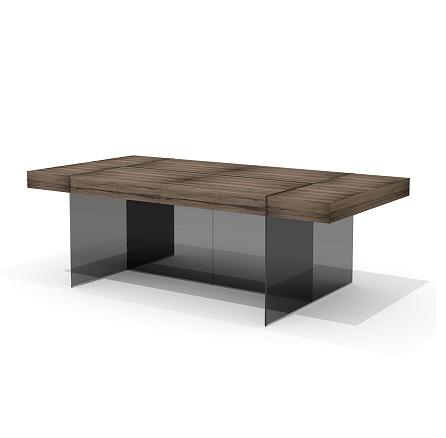 GS-2 (x2) Стол для переговоров Глазго лимба темная/стекло тонированное