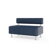 Максим-2 Диван 2-мест. 122x67x76 см Art-Vision 106 тёмно-синий