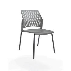 Rewind Стул пластик каркас  металл серый / черный