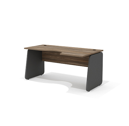 L-2.2R Стол интегральный 160х90х75 Line Делиос/антрацит