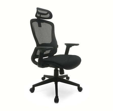 RT-2072-1 Кресло сетка, крестовина нейлон, механизм NG012D обивка черный