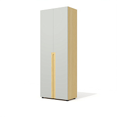 Rem-46 + Rem-9.2 Шкаф Remo серый софт / дуб Сорано