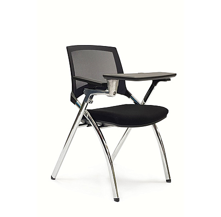 SK-3059-06 с пюпитром Стул сетка, каркас хром, подлокотники пластик обивка черный 06