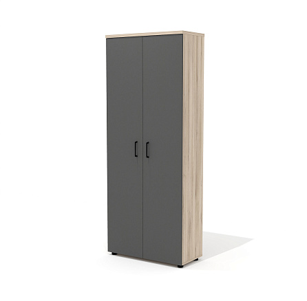 L-49 Гардероб 80х37х201 Line дуб Кронберг/антрацит