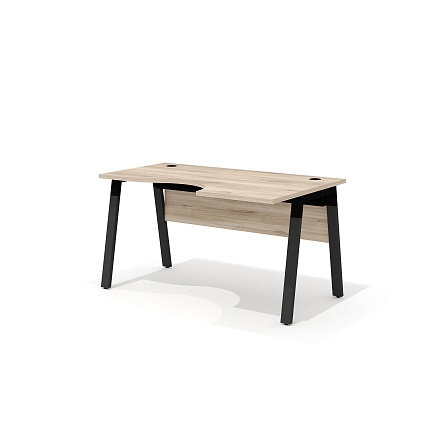 LM-3.2R + LF-3 Стол интегральный на металлокаркасе Line дуб Кронберг