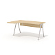 GM-106L + G-87 Эргономичный стол на металлокаркасе левый Гамма дуб Виченца / беж