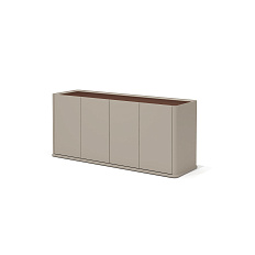 AS-34 Греденция 171х52х75 Aston дуб Дюваль/серый кварц/мокко