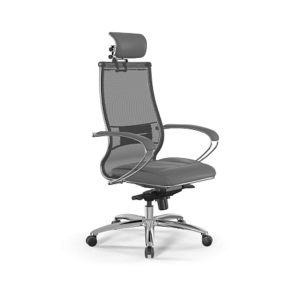 SL-2 Samurai Кресло сетка/экокожа Infinity Easy Clean, обивка серый 552.2.5.49