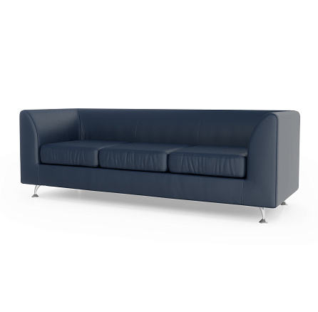 Ева-3 Диван 3-мест. 202x77x70 см Art-Vision 106 тёмно-синий