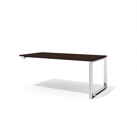 RD-180.1S Стол руководителя 180x90x75 Rio Direct венге/металл полированная сталь