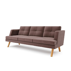 Свифт-3 Диван 3-х местный 201х82х85 микрошенилл Lounge 09 кофе