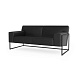 Рэй-2 Диван 2-мест. 167х87х76 см Art-Vision 101 черный