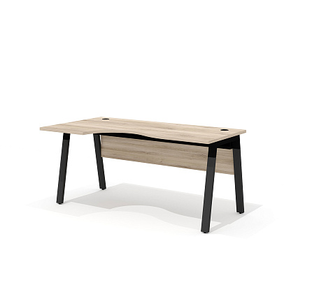 LM-2.2L + LF-2 Стол интегральный на металлокаркасе Line дуб Кронберг