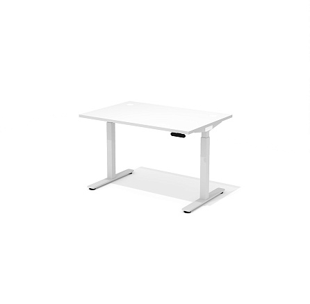 DD-80-4.3 + DD-1601-DD02 Прямой стол (подъёмный механизм) с заглушками Drive белый