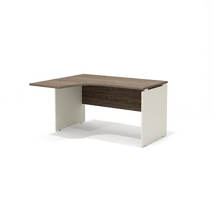 R-3.2L Стол эргономичный 140x120x75 Rio Base дуб Верцаска N/беж