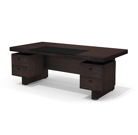 SD-200.2+SD-30*2 Стол руководителя 200х100х75 Sydney вишня Ойра/антрацит