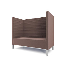 Руссо-2.2Т  Диван 2-мест. 158x73x134 см микрошенилл Lounge 09 кофе