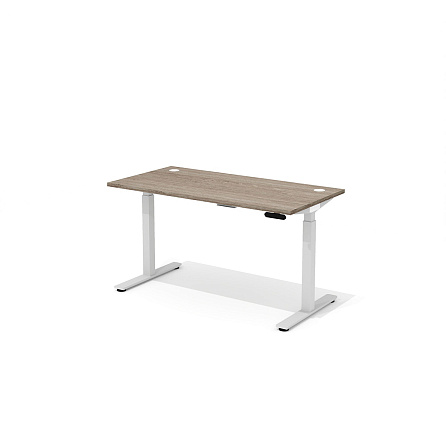 DD-70-3.3 + DD-1601-DD02 Прямой стол (подъёмный механизм) с заглушками Drive дуб Верцаска