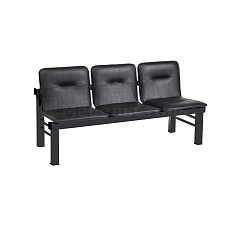 ТАМЕРЛАН М СМ106М-03 Многоместная секция обивка черный К-01, каркас черный