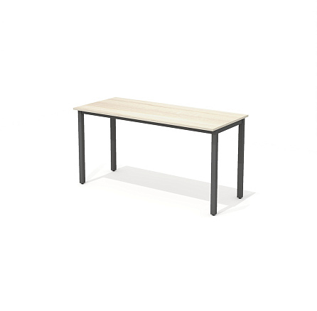 WM-2 + WM-2-01 Прямой стол на металлокаркасе Work дуб Сонома светлый
