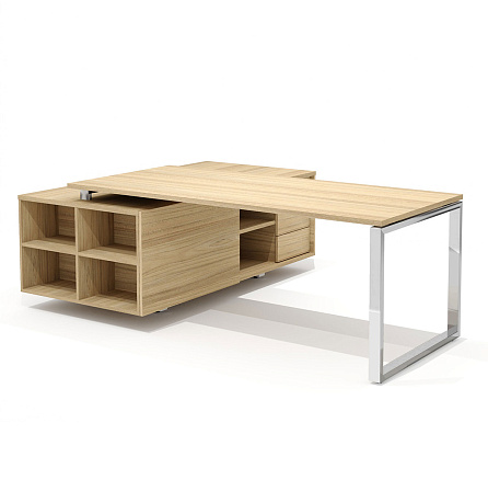 RD-200.1S + RD 38S R Стол руководителя правый Rio Direct швейцарский вяз