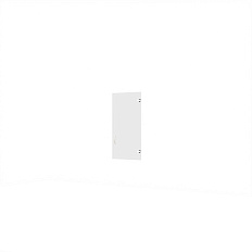 А-02.1 Дверь низкая стеклянная 39x0,5x77 см, Агат стекло прозрачное ольха/светло-серый