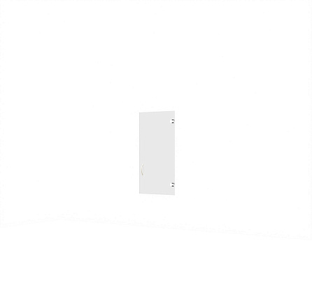 А-02.1 Дверь низкая стеклянная 39x0,5x77 см, Агат стекло прозрачное ольха/светло-серый