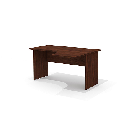 G-105R Стол эргономичный 140x110x75 Гамма / Gamma орех Артемид