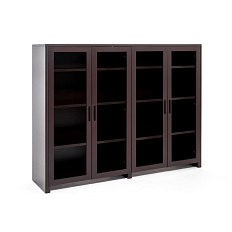 102 702 Шкаф-витрина 185x45x147 FORTE палисандр PL