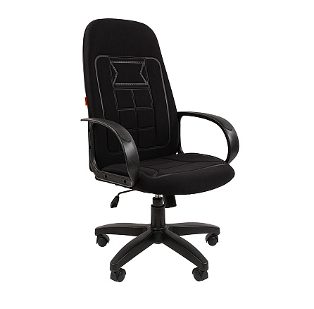 727 Chairman  Кресло ткань, крестовина пластик обивка черный OS-01, каркас черный, 07122795