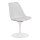 TULIP FASHION CHAIR (mod.109) Стул пластик, каркас металл обивка белый, каркас белый, код 15368