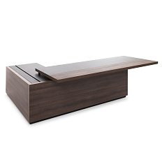 108 101 KR/BL Стол для руководителя 240x199xh76 Murano дуб кальяри / черный матовый