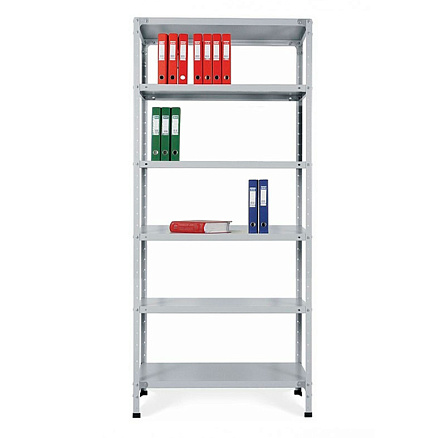 МС900 Стеллаж 1000x600x2000 мм 6 полок металл, серый