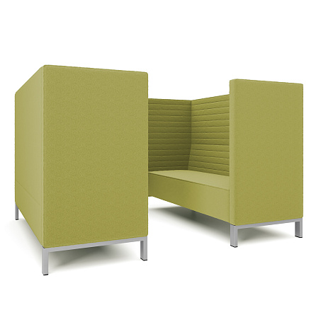 Руссо-3.3Т Переговорная 6-мест. 220x188x134 см микрошенилл Lounge 24 яблоко