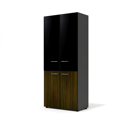 KV-46 + KV-7.1 (x2) + KV-04.1L + KV-04.1R Шкаф Kvins дуб жженый N/антрацит