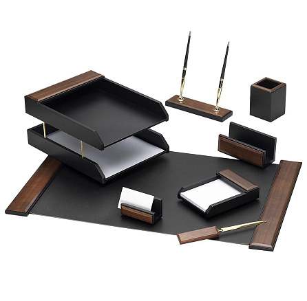 Т8G-1A Настольный набор Good Sunrise 8 предметов орех МДФ коричневый, ID923142