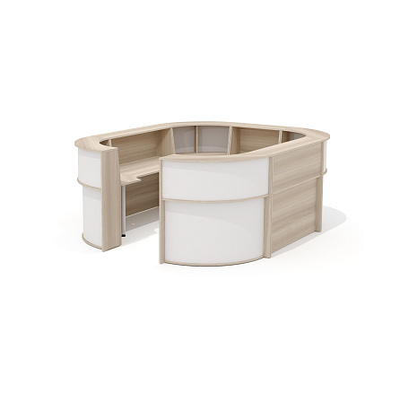 А-80 + А-90 (x4) + А-140 (x2) + L-710 (х4) Стойка администратора ясень Шимо