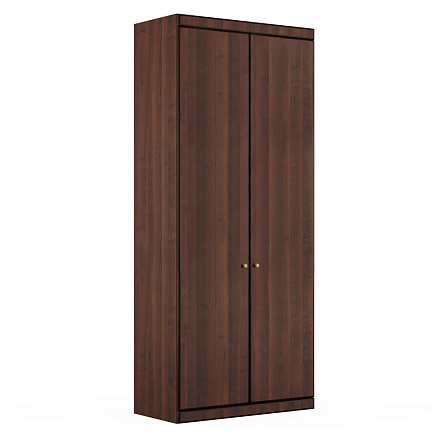 17505 Шкаф гардероб высокий 90x40x220 CAPITAL темный орех